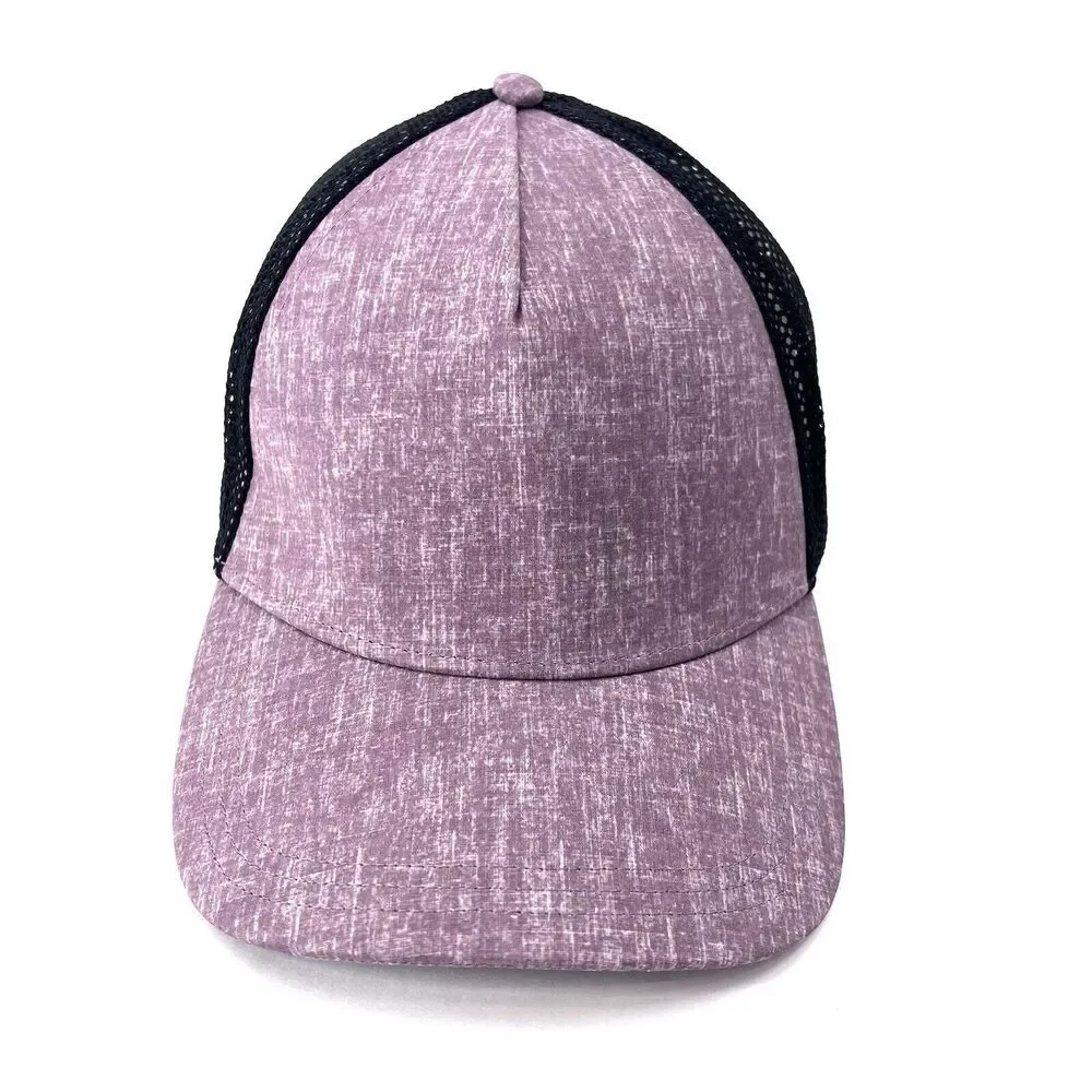 Lululemon Commission Hat Cherry Cola Black Mesh Back Snap Back Ball Cap - Picture 2 of 8